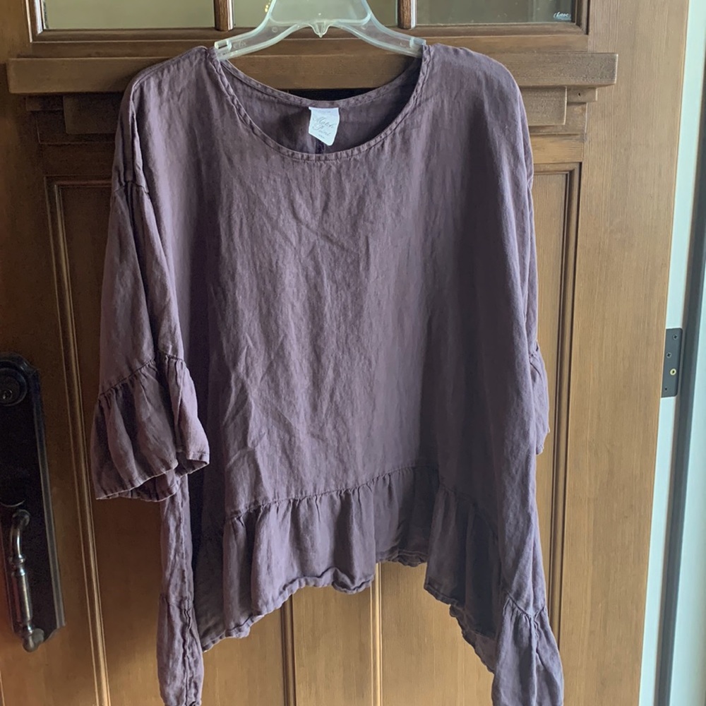 3/4 sleeve Linen Top